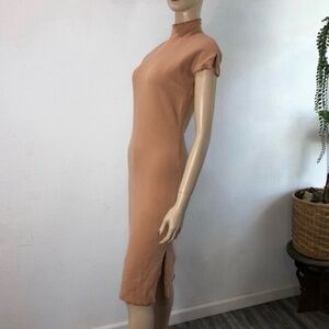 Vintage Istante VERSACE 100% wool tailored midi dress